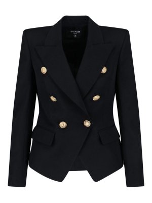 Balmain: Blazer - Blazer - Negro