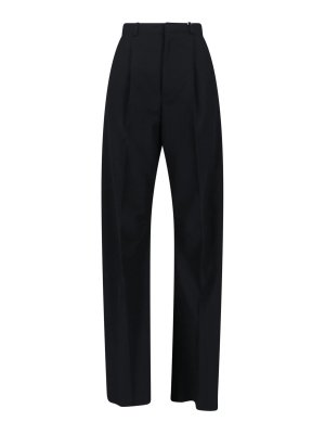 MM6 MAISON MARGIELA: カジュアルトラウザー - カジュアルパンツ - 黒