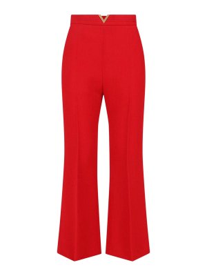VALENTINO GARAVANI: Pantalons casual - Pantalons Décontractés - Rouge
