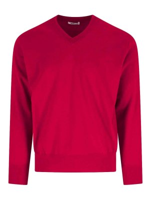 AURALEE: Pull col rond - Pull Col Rond - Rouge
