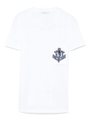 Max Mara: Camisetas - Camiseta - Blanco