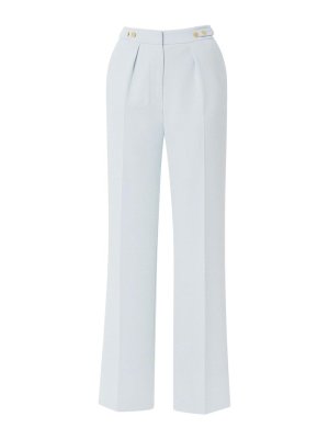 ELISABETTA FRANCHI: casual trousers - Crpe Trousers With Jewel Accessory