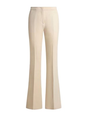 ETRO: casual trousers - High-Waisted Zip-Up Flared Trousers