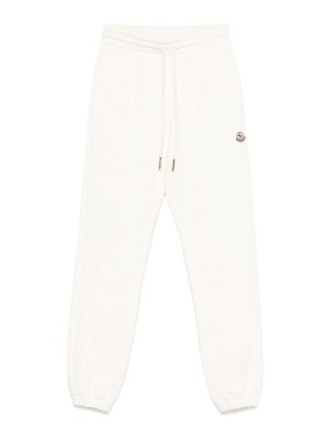 MONCLER: スウェットパンツ - トラックスーツ ボトムス - 白