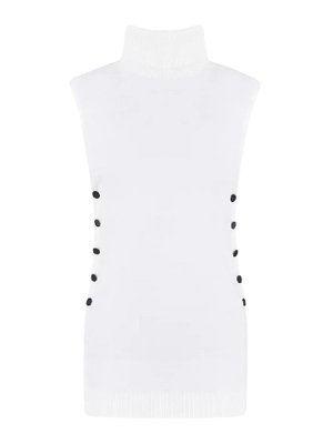 GIORGIO ARMANI: Top e canotte - Top a collo alto in lana vergine