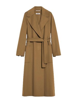 S MAX MARA: knee length coats - Wool Wrap Coat