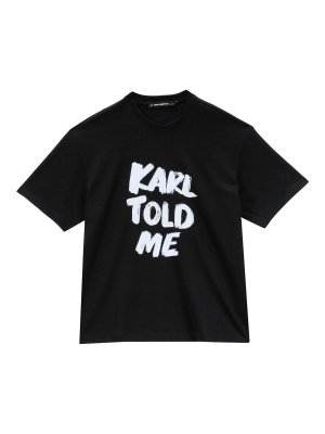 KARL LAGERFELD: T-shirts - T-Shirt - Schwarz