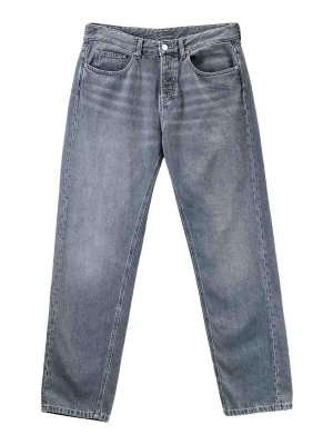 KARL LAGERFELD: ストレートジーンズ - ストレートジーンズ - グレー