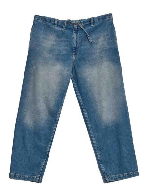 MOSCHINO: ブーツカットジーンズ - ブーツカットジーンズ - ブルー