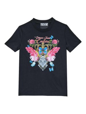 Versace Jeans Couture: t-shirts - Tshirt Butterfly Curiosite