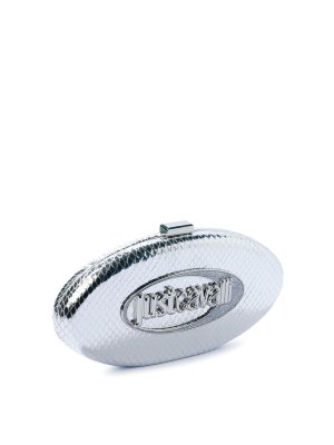 JUST CAVALLI: Bolso clutch - Bolso Clutch - Plata