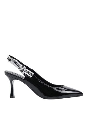 KARL LAGERFELD: court shoes - Sienna Ribbon Sling