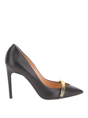 MOSCHINO: court shoes - Mini Lettering Pump