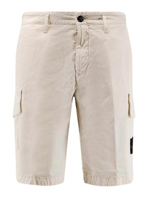 STONE ISLAND: Trousers Shorts - Bermuda shorts in organic cotton
