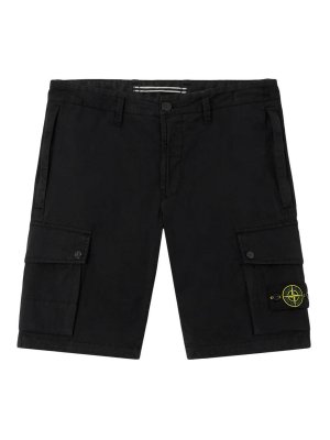 STONE ISLAND: Trousers Shorts - Bermuda shorts in organic cotton