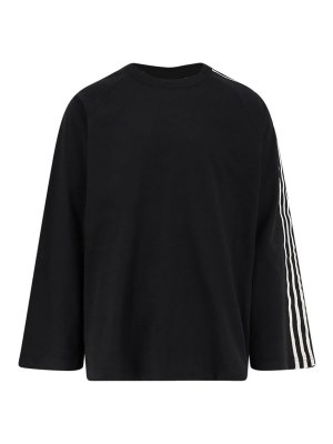 Y-3: T-shirts - T-Shirt - Schwarz
