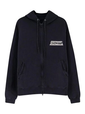 BALENCIAGA: Sweatshirts und Pullover - Sweatshirt - Schwarz