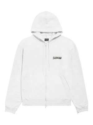 BALENCIAGA: Sudaderas y suéteres - Sudadera - Blanco