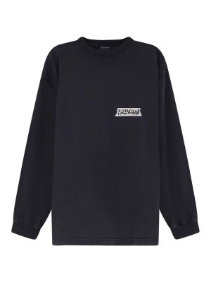 BALENCIAGA: T-shirts - T-Shirt - Schwarz