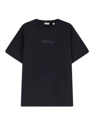 BURBERRY: T-shirts - T-Shirt - Schwarz