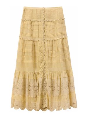 Isabel Marant Etoile: Knielange und Midi Röcke - Midirock - Gelb