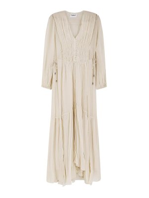 Isabel Marant Etoile: ニーレングスドレス - 膝丈ドレス - ベージュ