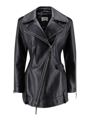 GIVENCHY: blazers - Waisted Leather Jacket