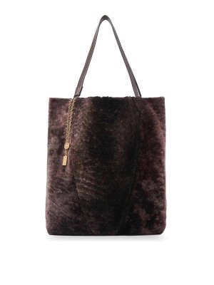 CHLOE': shoulder bags - Spin Shoulder Bag In Shearling