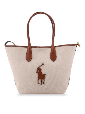 POLO RALPH LAUREN: Schultertaschen - Schultertasche - Braun