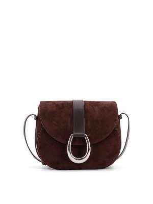 STAUD: borse a spalla - Borsa A Tracolla Bella Saddle In Suede
