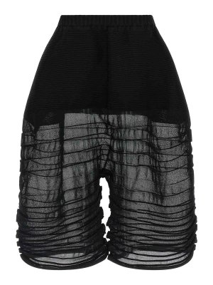 ISSEY MIYAKE: Pantalons casual - Pantalons Décontractés - Noir