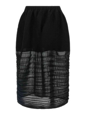 ISSEY MIYAKE: gonne al ginocchio  e longuette - Gonna in maglia in movimento