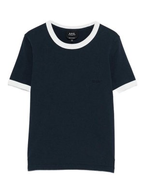 A.P.C.: T-shirts - T-Shirt - Dunkelblau