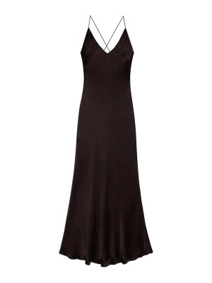 ANINE BING: Knielange Kleider - Knielanges Kleid - Braun