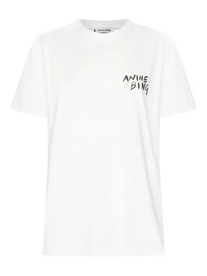ANINE BING: T-shirts - T-Shirt - Weiß