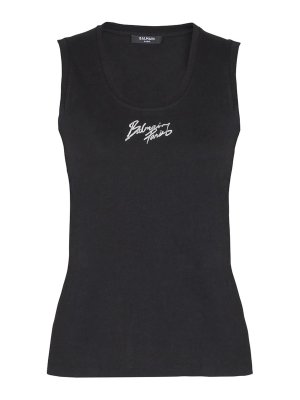 Balmain: T-shirts - T-Shirt - Schwarz