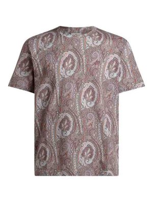 ETRO: Camisetas - Camiseta - Burdeos