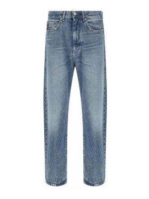 VERSACE: Straight Leg Jeans - Straight Leg Jeans - Blau