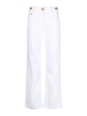VERSACE: Jeans Rectos - Vaqueros Rectos - Blanco