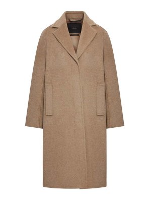 Max Mara: Abrigos semilargos - Abrigo Midi - Marrón