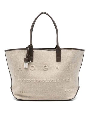HOGAN: Sacs à main - Sac Cabas - Beige