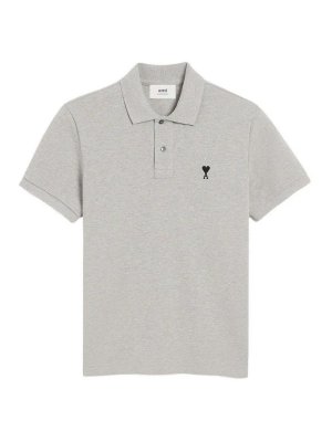 AMI PARIS: polo shirts - Polo De Coeur Contraste