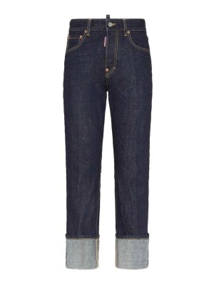 DSQUARED2: Straight Leg Jeans - Straight Leg Jeans - Dunkelblau