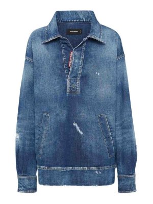 DSQUARED2: Tops und Tank Tops - Top - Dunkelblau