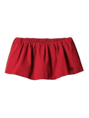 MIU MIU: Knee length skirts & Midi - Poplin skirts