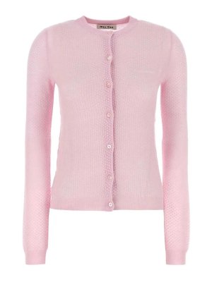 MIU MIU: crew necks - Cashmere Lace Knitwear F18