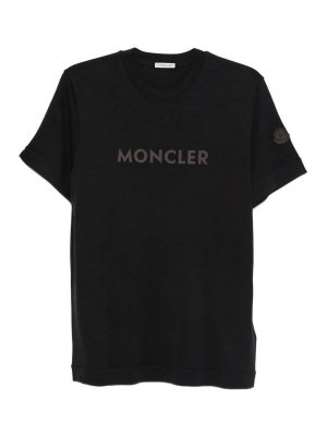 MONCLER: Tシャツ - Tシャツ - ダークブルー