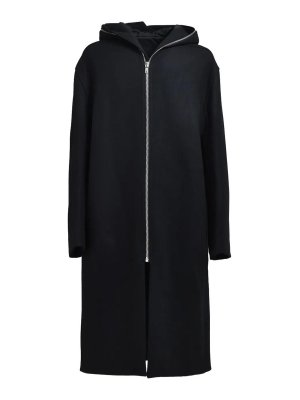 RICK OWENS: ロングコート - ロングコート - 黒