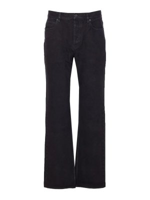 SAINT LAURENT: straight leg jeans - Loulou Jeans Superghibli Garz