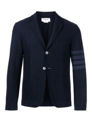 THOM BROWNE: Sweatshirts & Sweaters - Sport Coat In Double Face Tech Twill